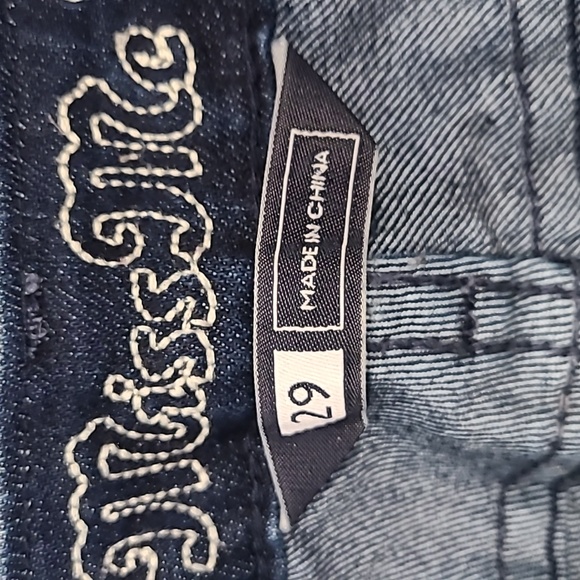 Miss Me Women's Jeans Nicole 5 Pocket Low Rise Skinny Dark Wash - Picture 2 of 6